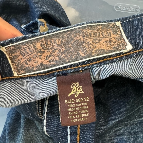 BG Blue Gean Premium pants trousers size 46 X 32 - Picture 11 of 12